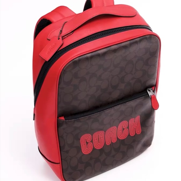 Coach Westway Backpack In Colorblock Signature Canvas With Coach Patch - Picture 1 of 7